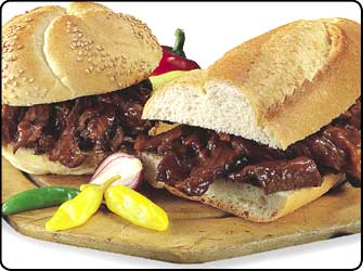 BBQ bison sandwiches
